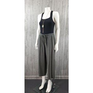 Coco + Jaimeson Wide Leg Pants Green Gauze Granola Girl